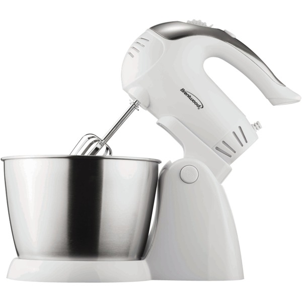Brentwood Appliances 5-Speed Electric Stand Mixer with Bowl, White SM-1152